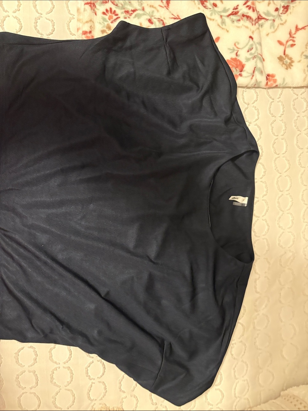 glam Navy Short Sleeve Crew Neck Tee